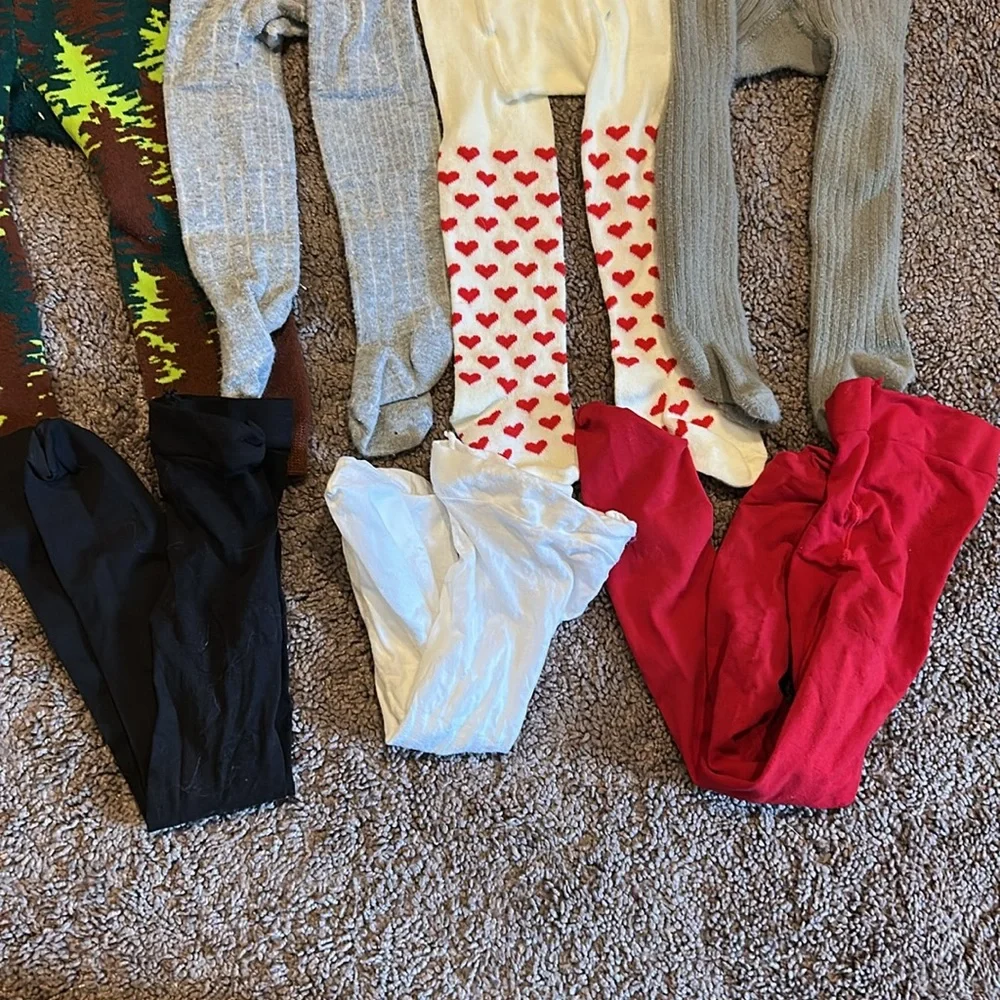 Baby toddler girls 6-24m tights bundle!!